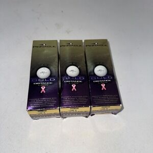 Pinnacle Golf Ball Gold Distance Lady Lots 3 Packs of 3 Cancer Awareness